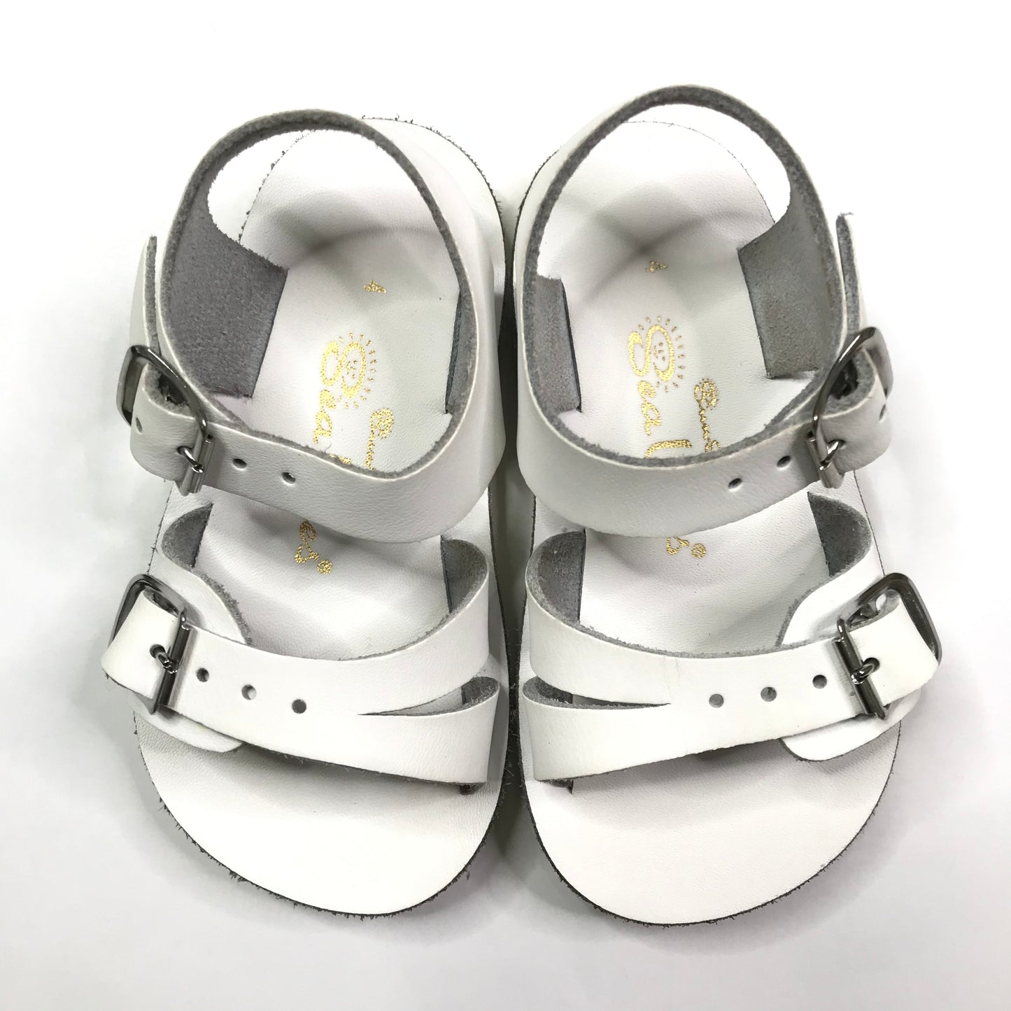 Sun-San Sea-Wee Salt Water Sandals White Shoes Unisex Size 4