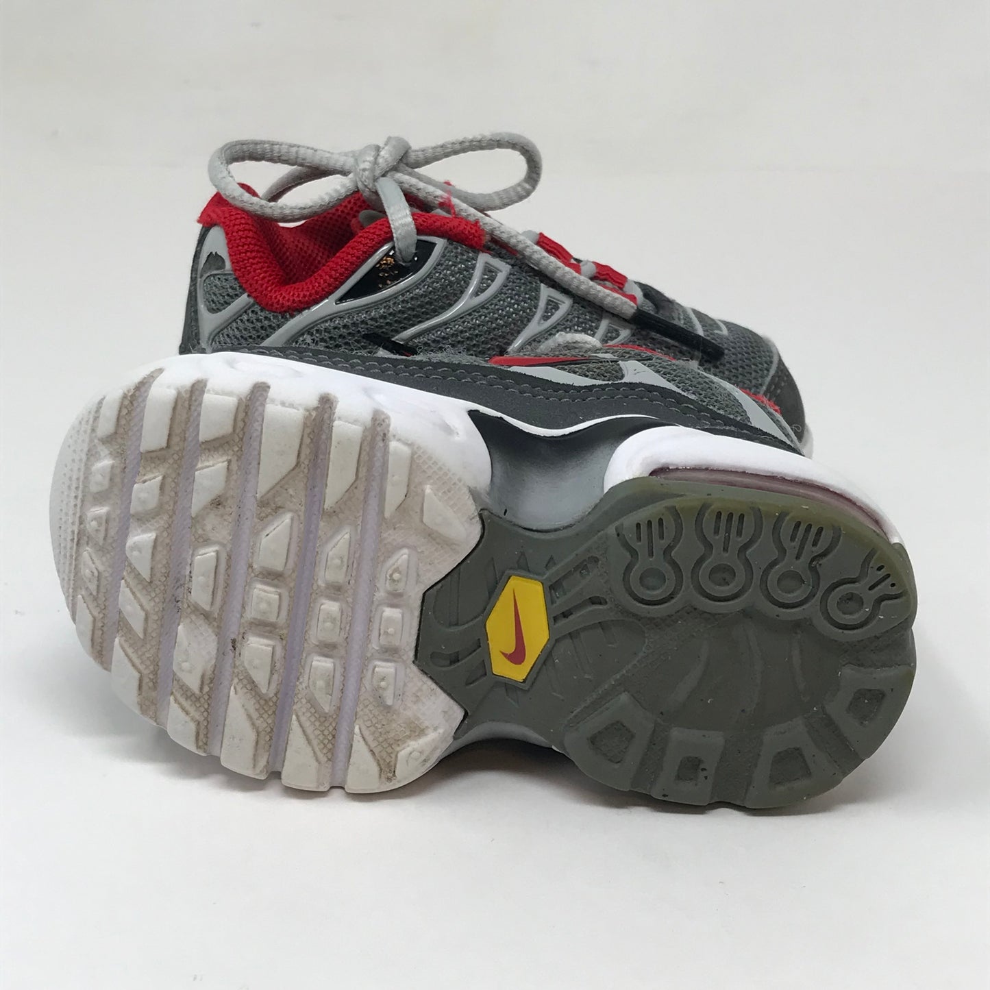 Nike Air Max Plus Sneakers Grey Red Toddler Size