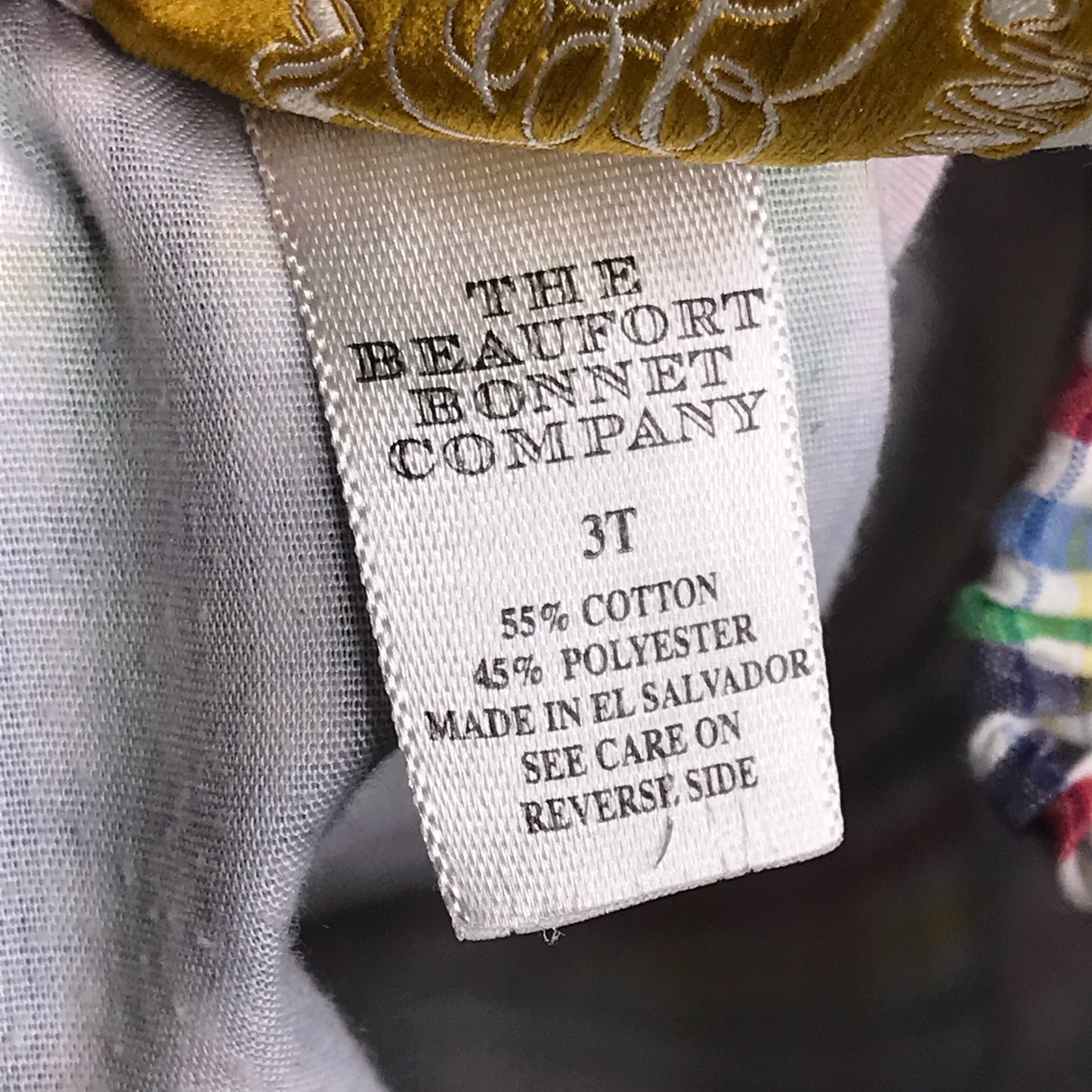 The Beaufort Bonnet Company TBBC Shelton Nantucket Plaid Boy Size 3T