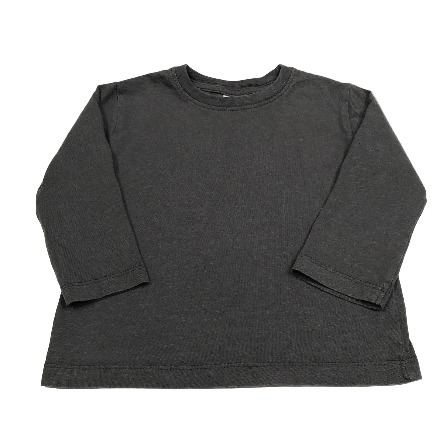 Zara Basic Long Sleeve Tee Grey Boys Size 2-3Y
