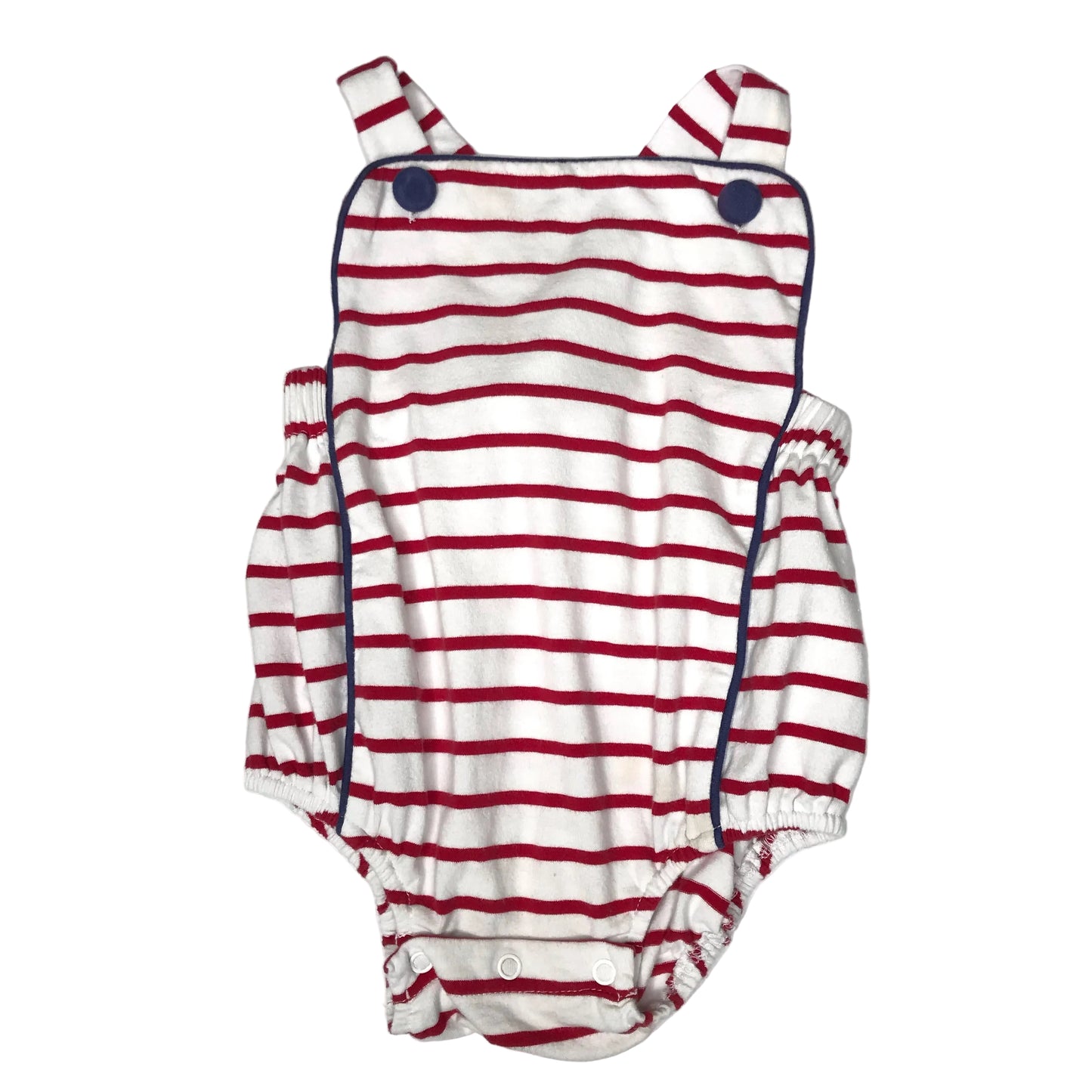Three Sisters Striped Bubble White Red Baby Boys Size 12M