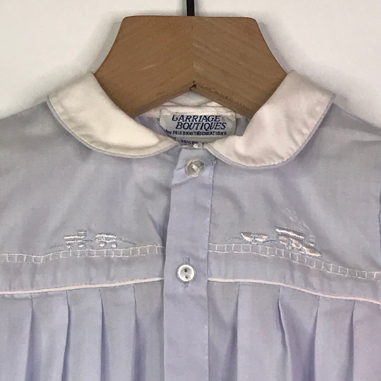 Carriage Boutique Baby Boy Bubble Creeper Size 3M Train