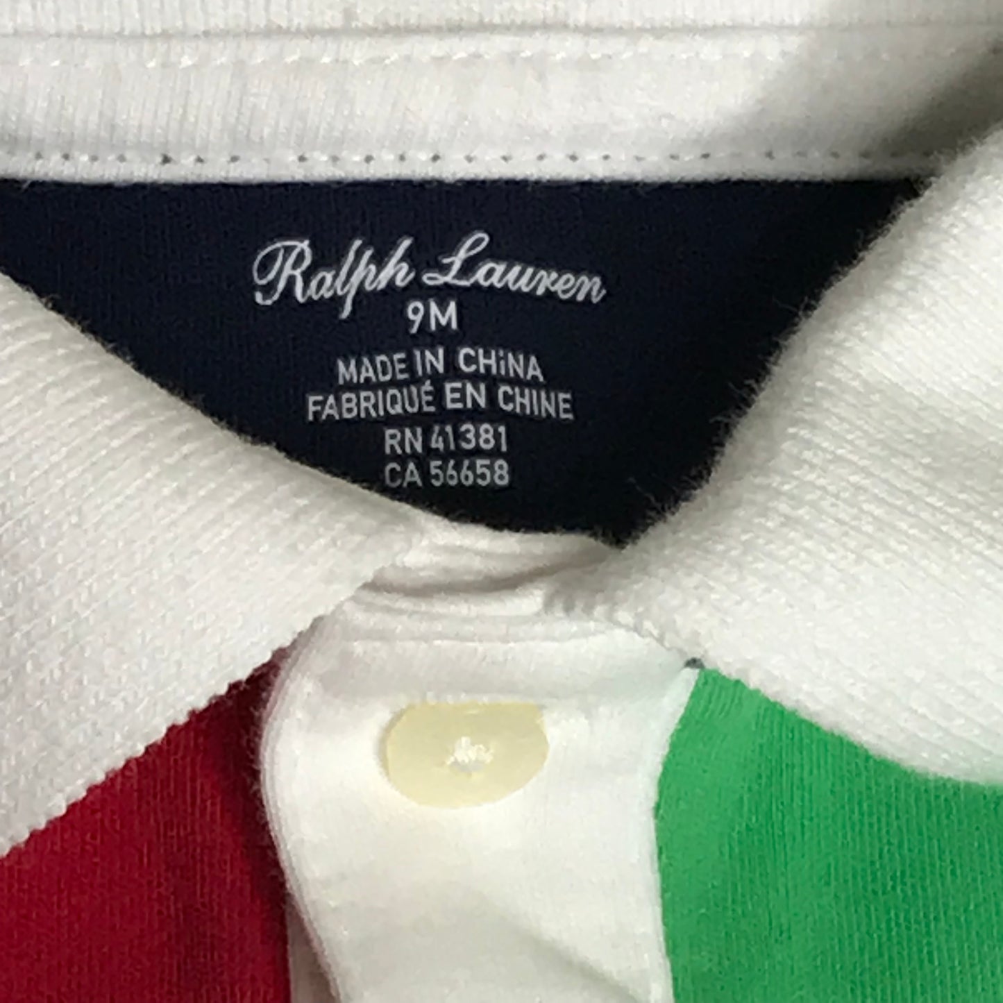 Polo Ralph Lauren Baby Boys Patchwork Shortall Size 9M