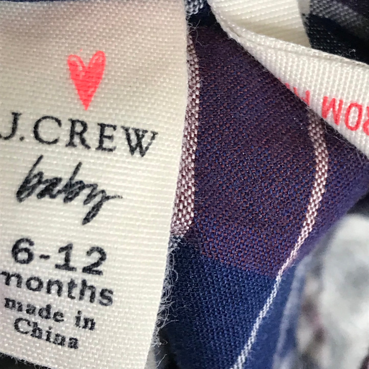 J. Crew Crewcuts Baby Bubble Plaid Baby Boy Size 6-12M