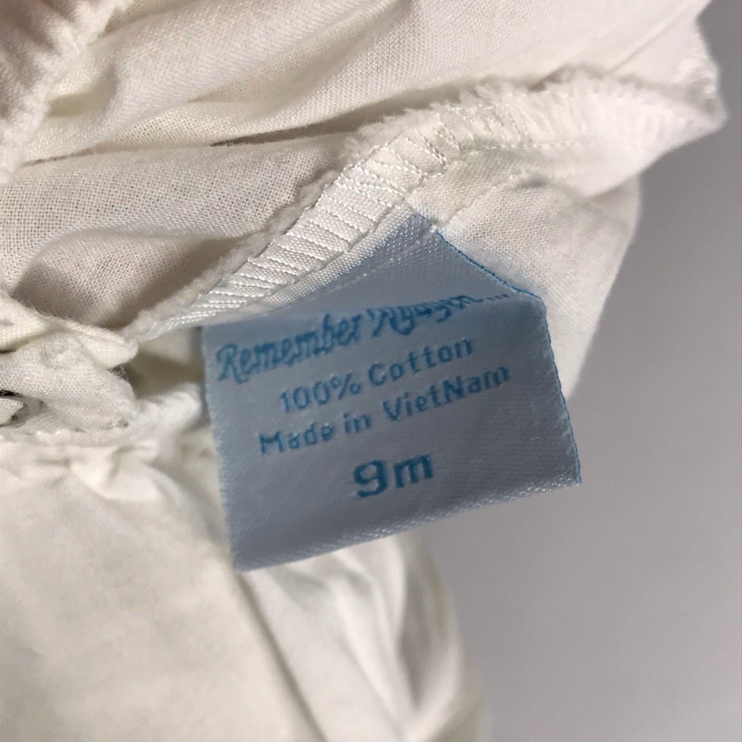 Remember Nguyen Bubble Baby Boy White Blue Size 9M