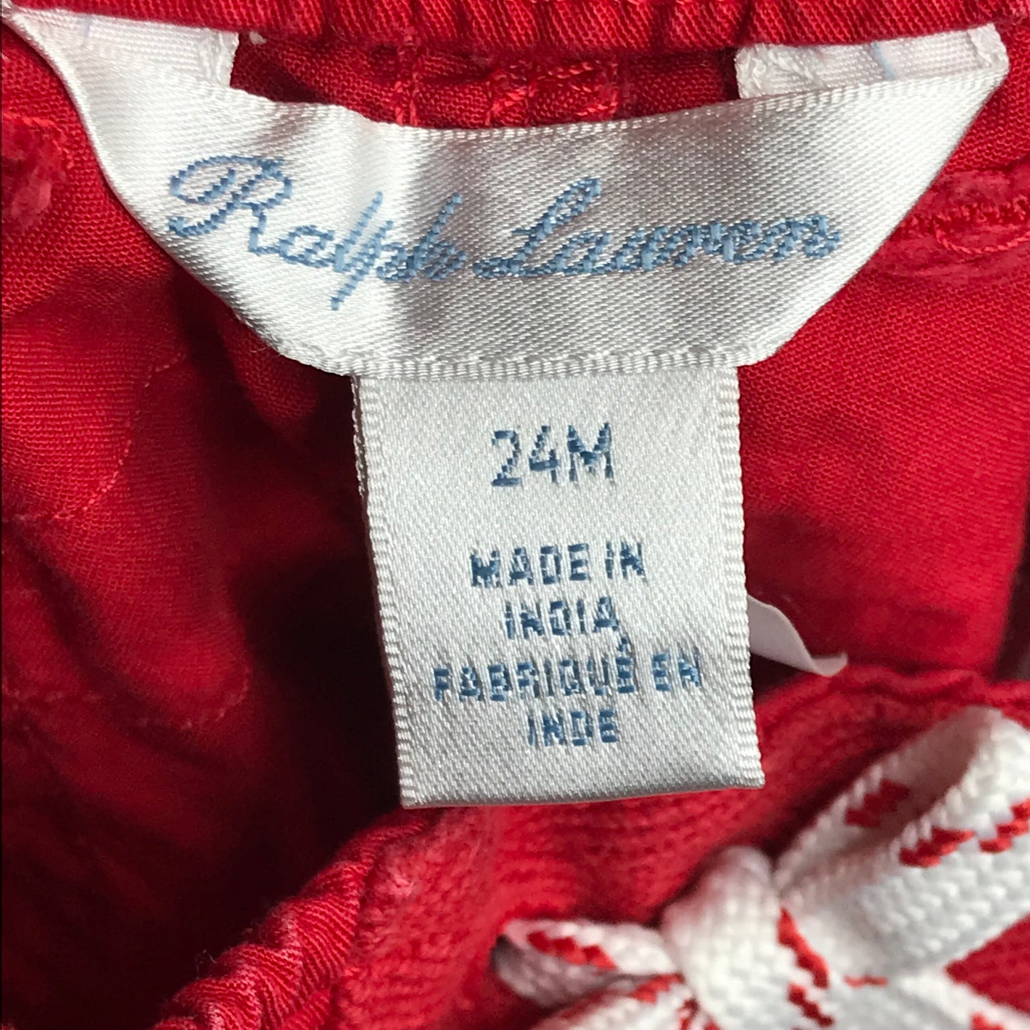 Polo Ralph Lauren Chino Logo Red Shorts Boys Size 24M