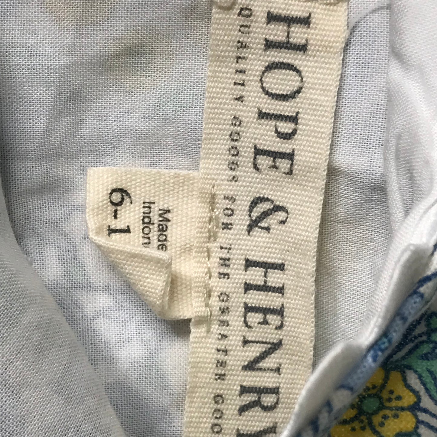 Hope & Henry Floral Diaper Set Baby Girl Size 6-12M