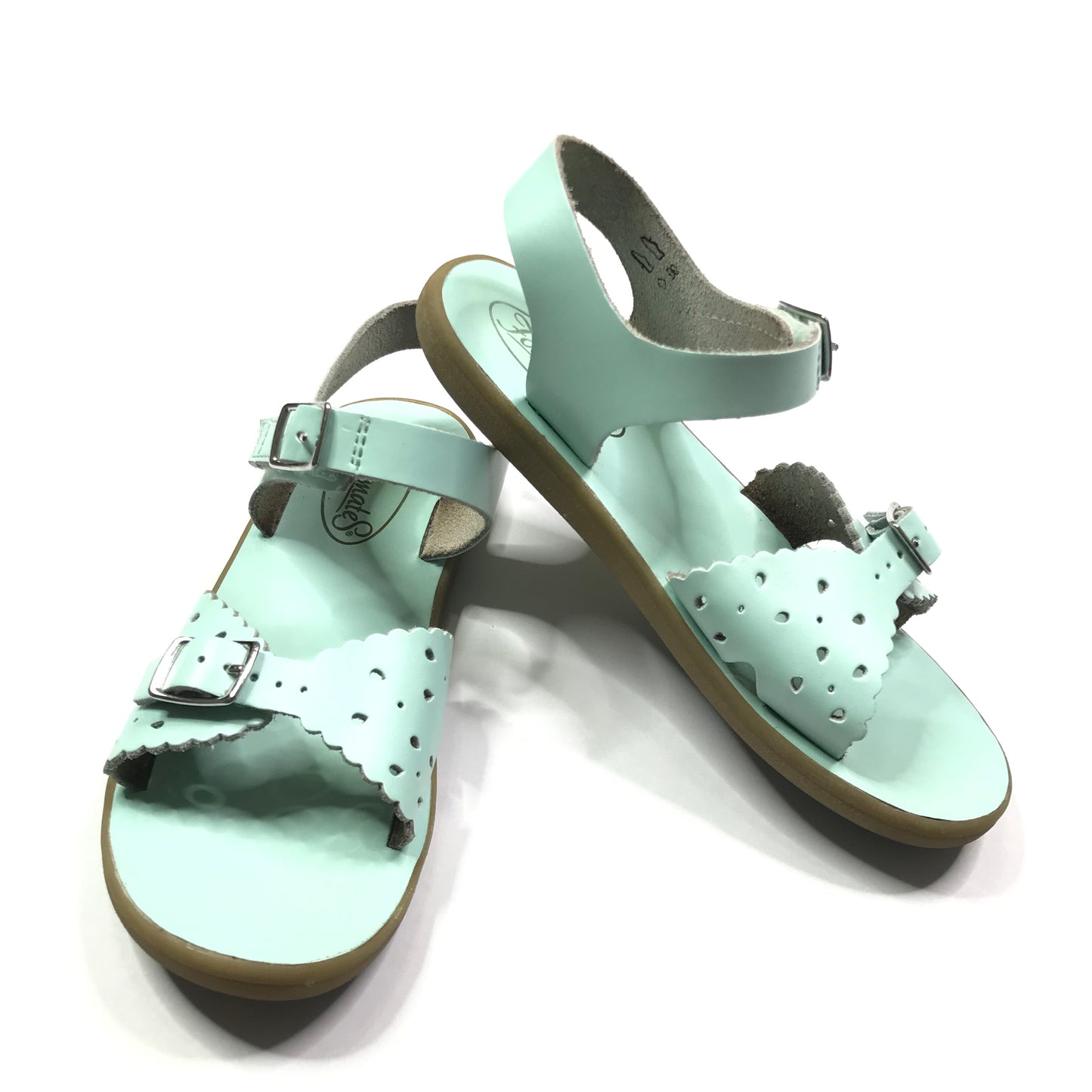 Footmates Ariel Mint Sandals Shoes Little Girls Size 1