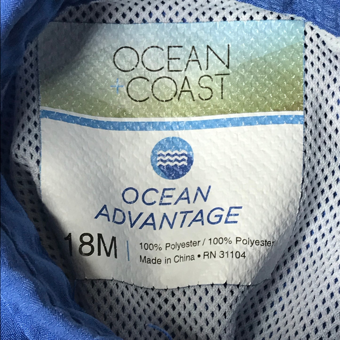 Ocean+Coast Fishing Shortall Baby Boys Blue Size 18M