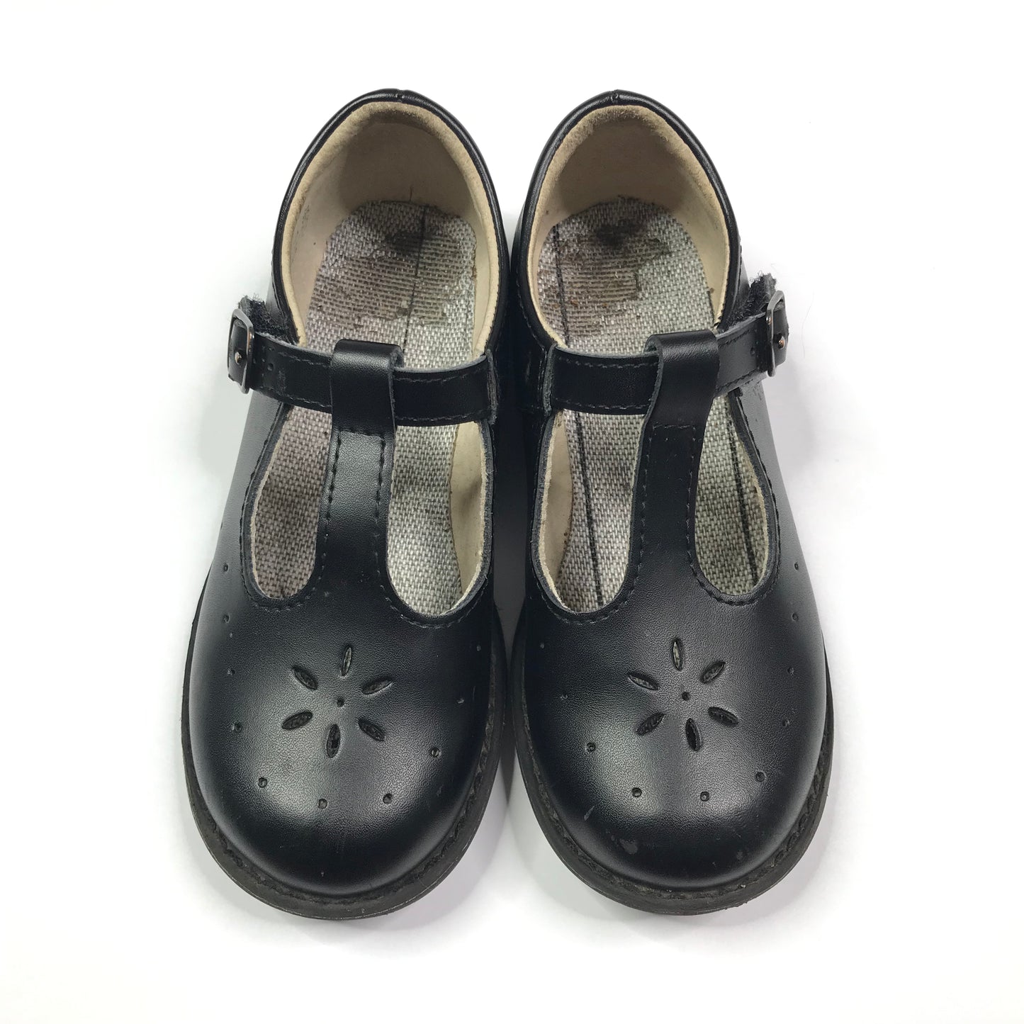 Footmates Sherry Mary Jane Black Girls Size 10.5