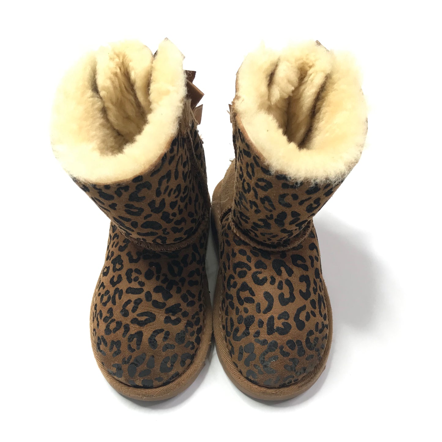 Ugg Bailey Bow Boots Leopard Toddler Girls Size 8