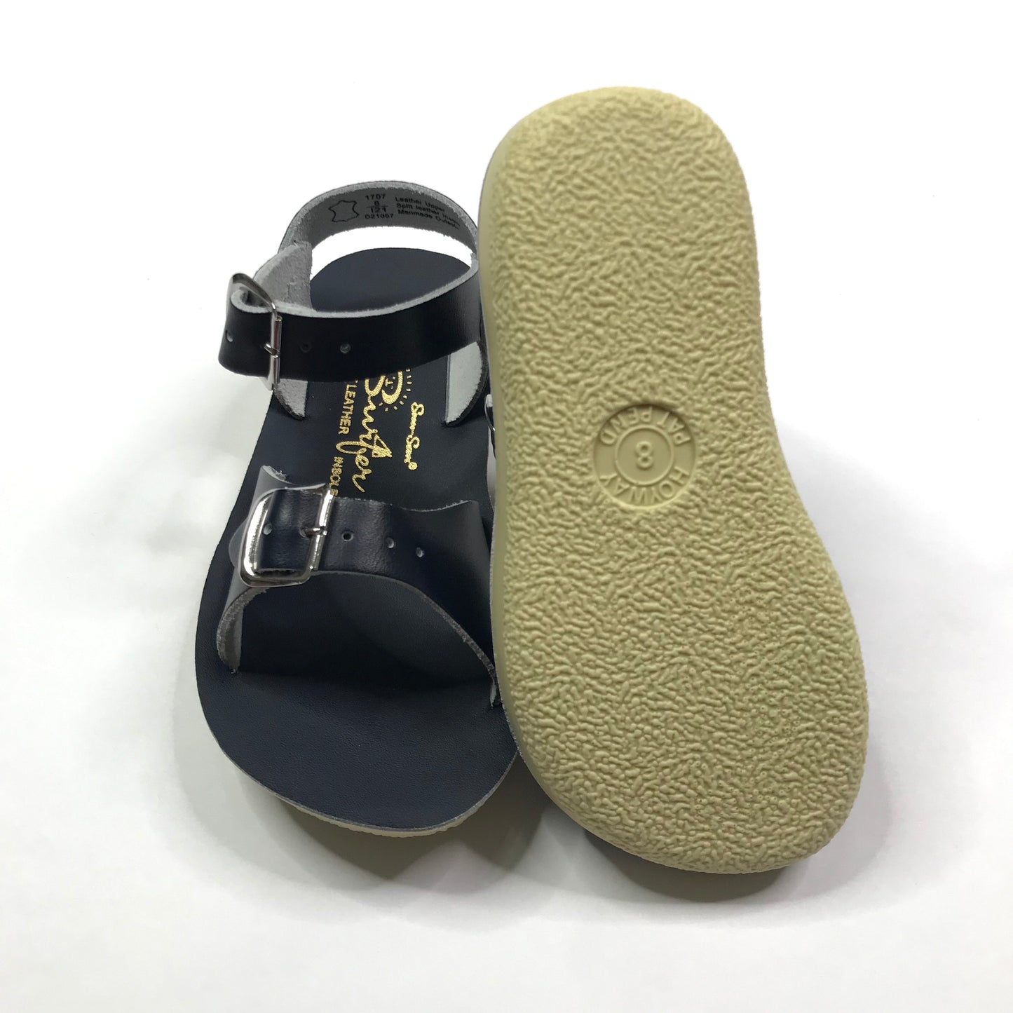 Sun-San Surfer Salt Water Sandals Navy Blue Unisex Size 8 NWOB