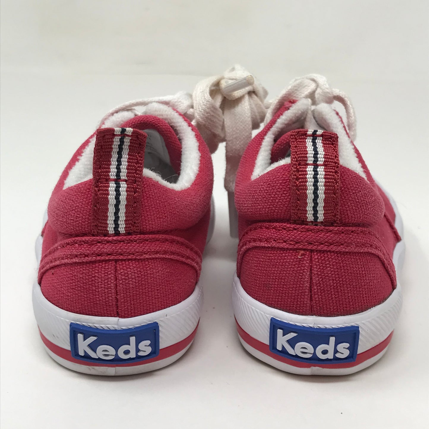 Keds Graham Canvas Sneakers Red White Unisex Size 5W