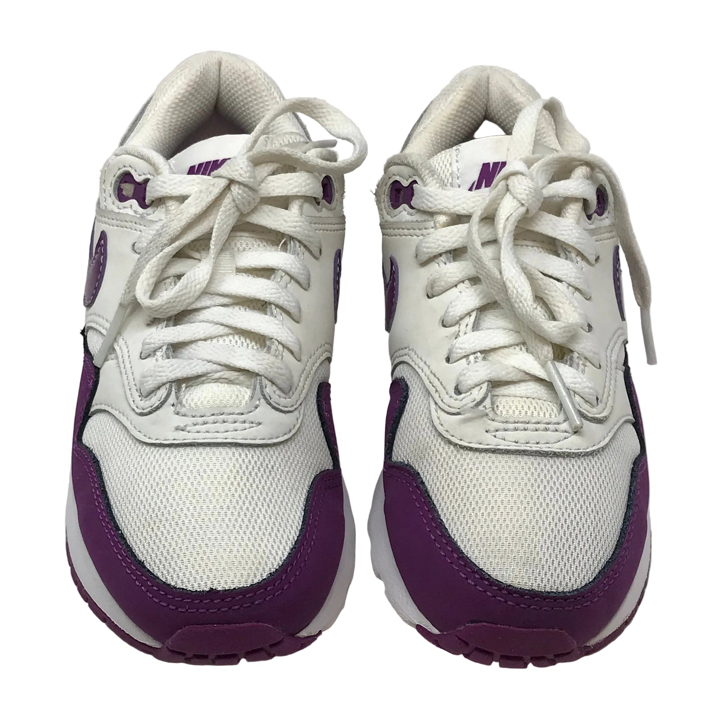 Nike Air Max 1 Summit White Viotech Girl Size 1Y