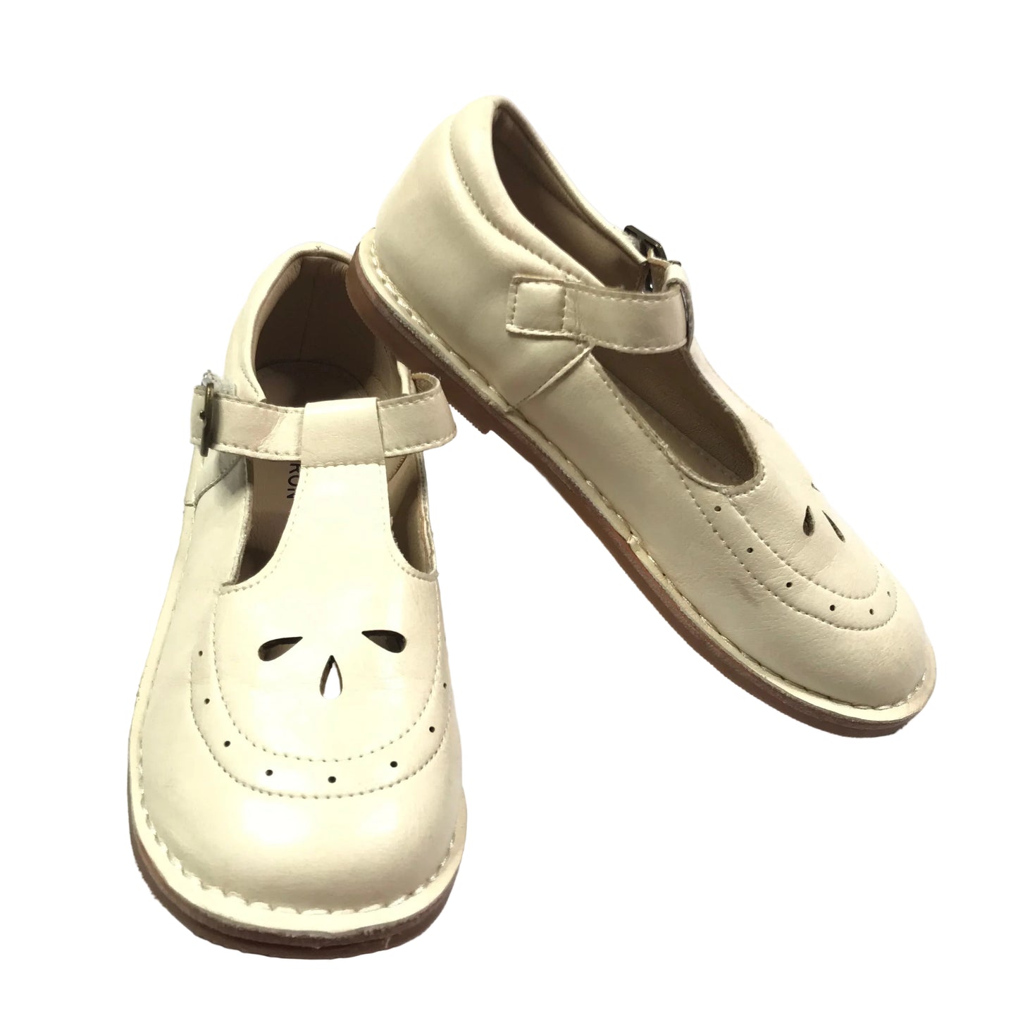 Thee Bron Mary Jane Beige Shoes Girls Size 13