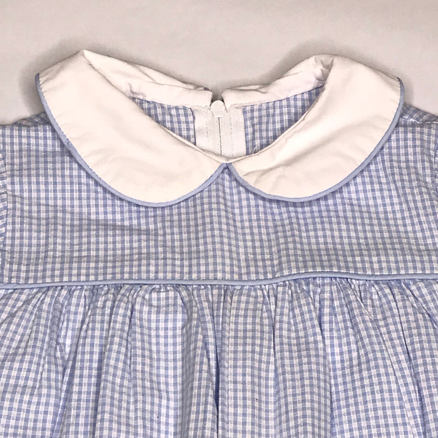 Daisies & Doodlebugs Mini Check Bubble Blue Baby Boy Size 24M