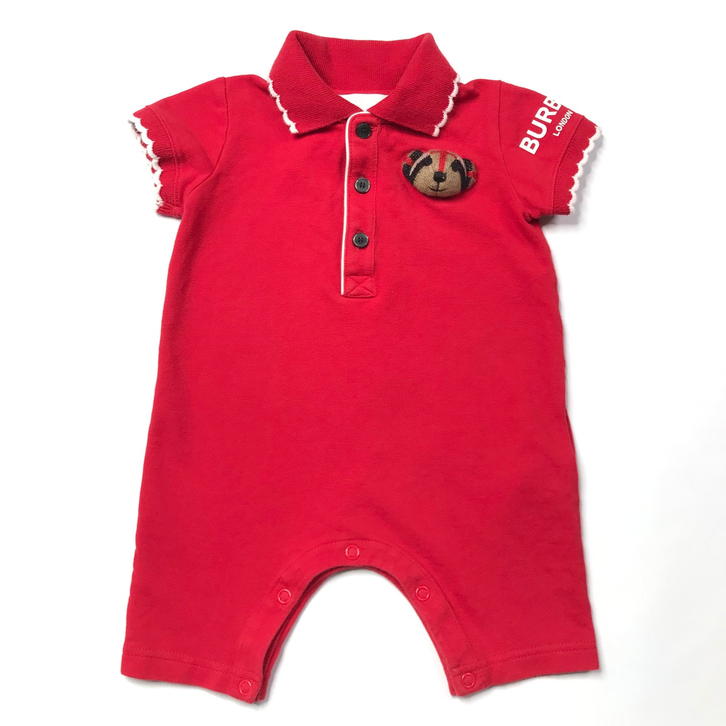 Burberry Noe Bear Shortall Red Boys Size 3M