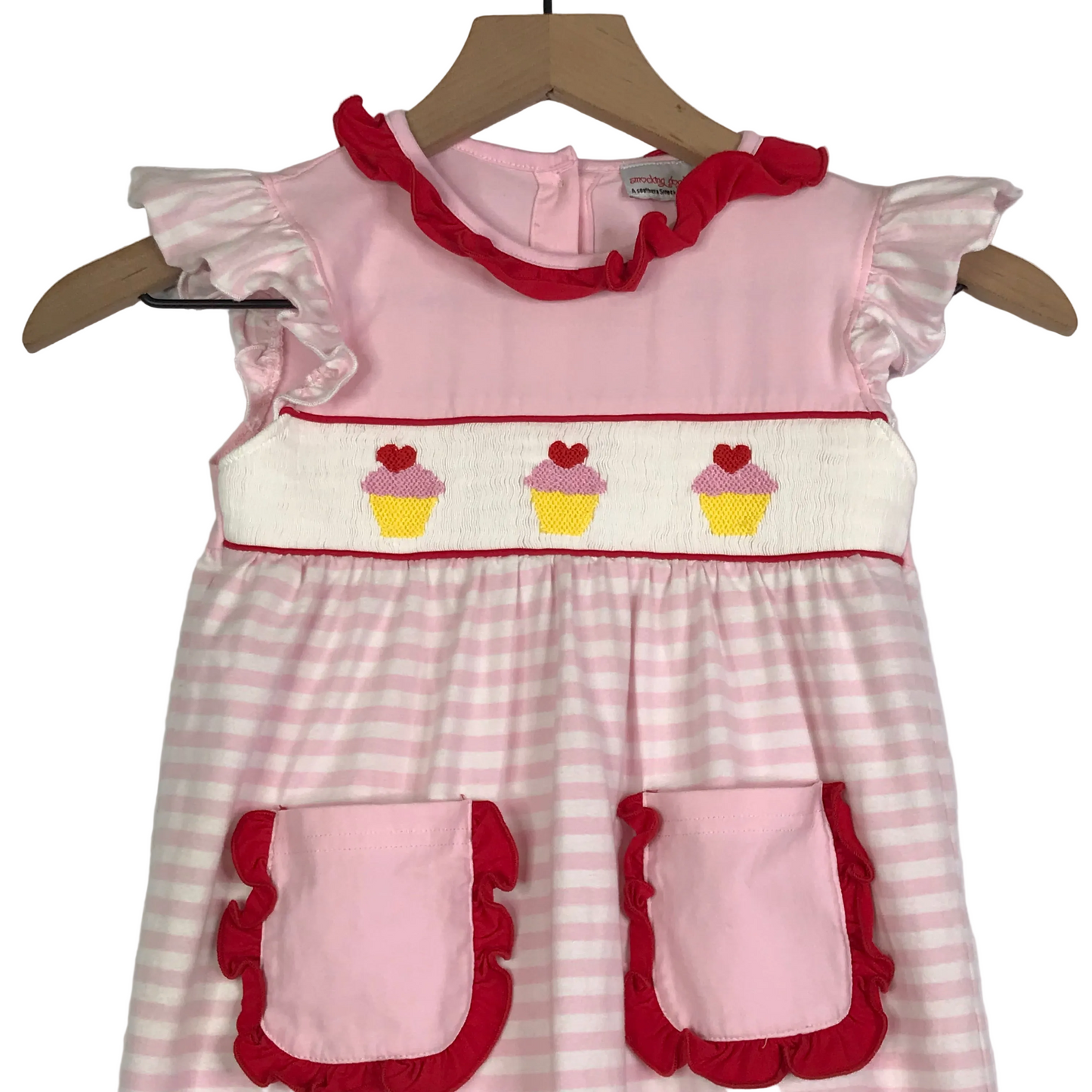 Smocking Dog Boutique Valentine Romper Girls Size 3T