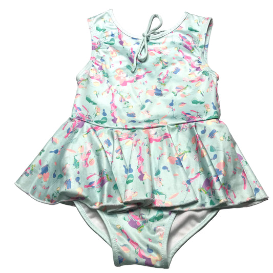 SweetHoney Leo Peplum Skirted One Piece Swimsuit Girl Size 3T