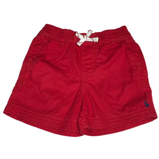 Polo Ralph Lauren Chino Logo Red Shorts Boys Size 24M