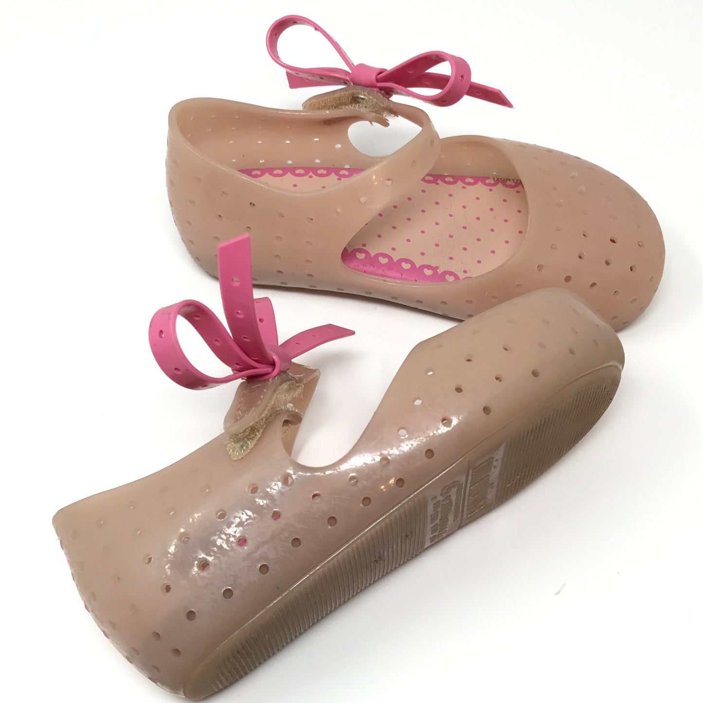 Mini Melissa Mini Furadinha Ballet Bow Mary Jane Jelly Shoes Girl Size 9