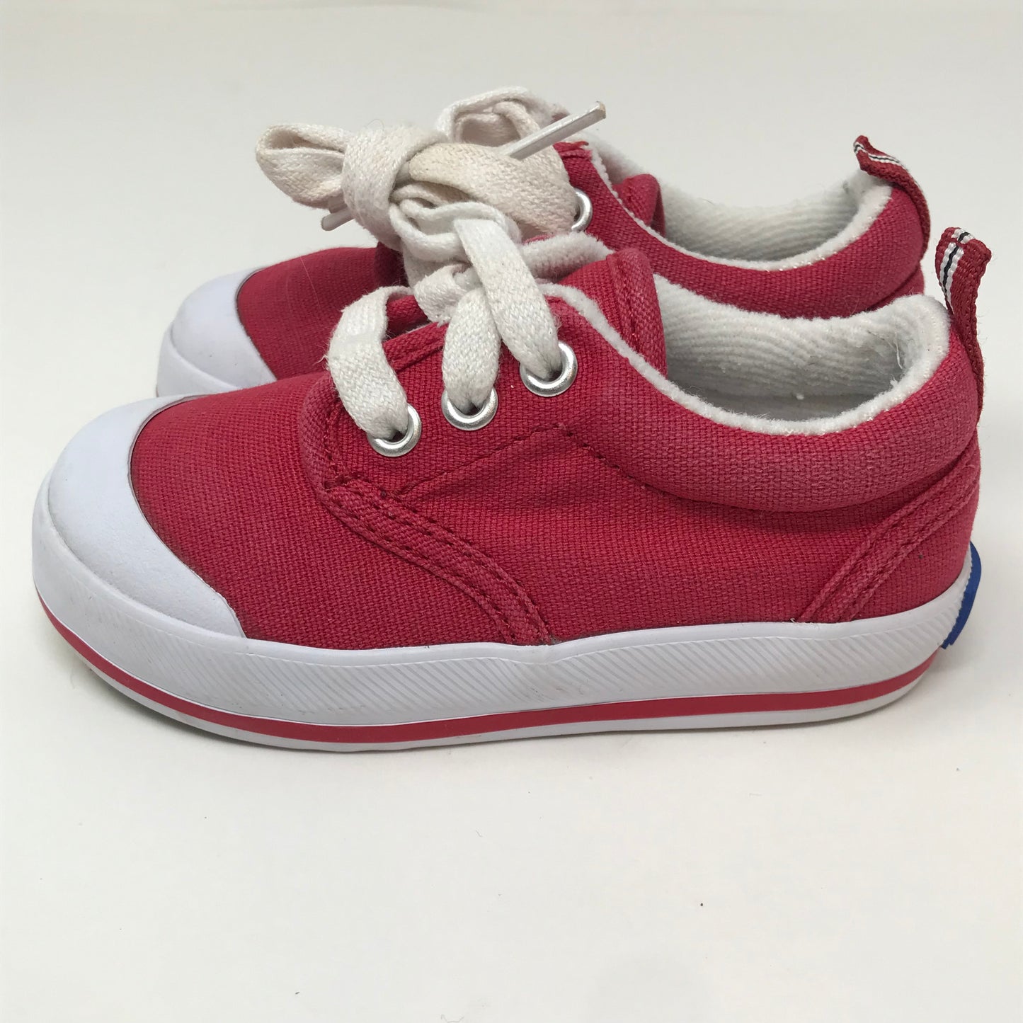 Keds Graham Canvas Sneakers Red White Unisex Size 5W