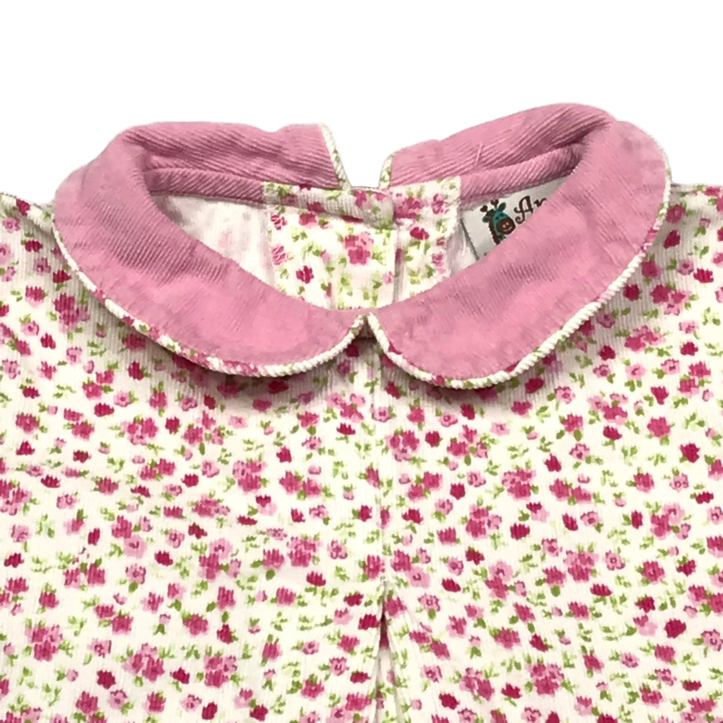 Anvy Kids Floral Corduroy Dress Girls Size 4T