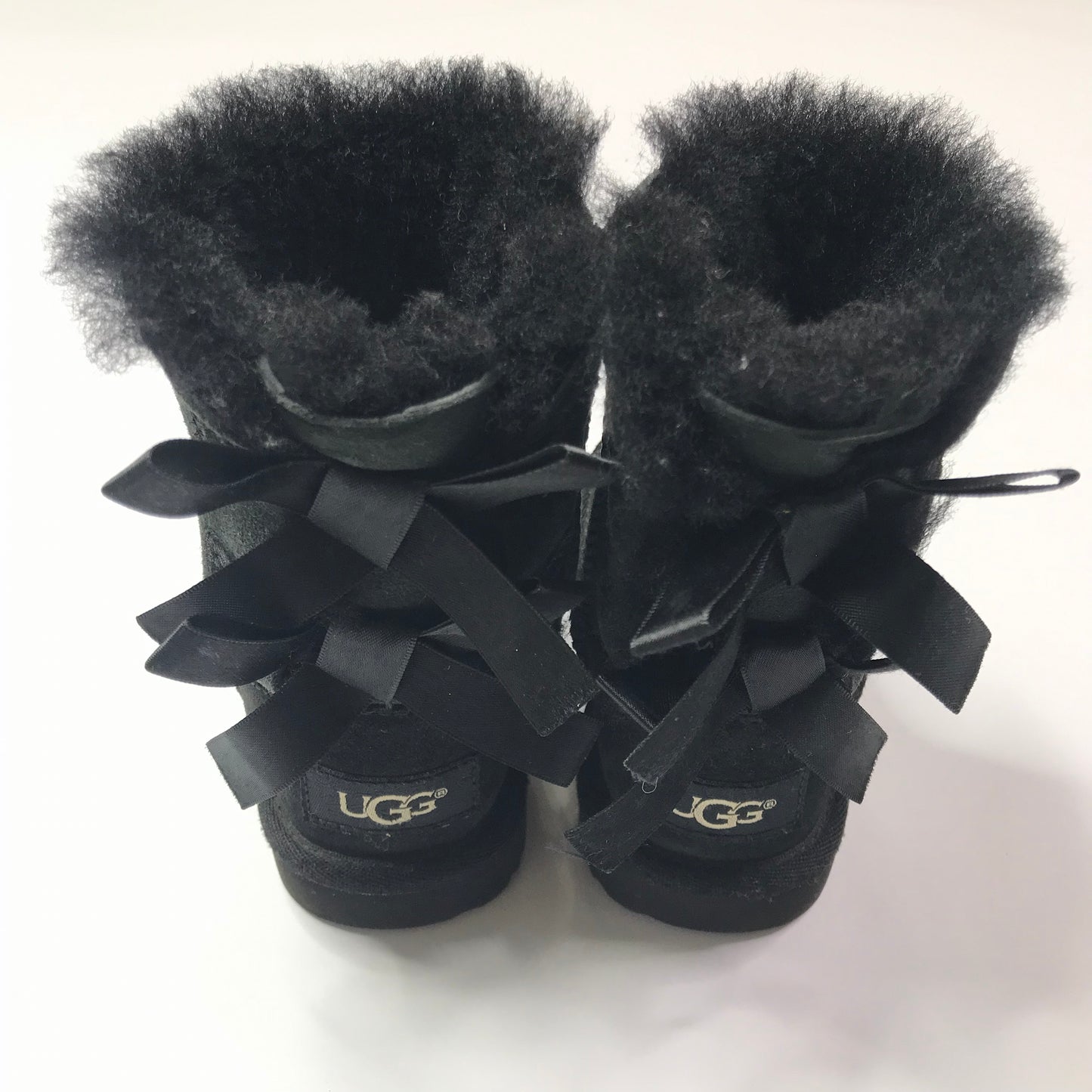 Ugg Bailey Bow Boots Black Shoes Toddler Girls Size 7