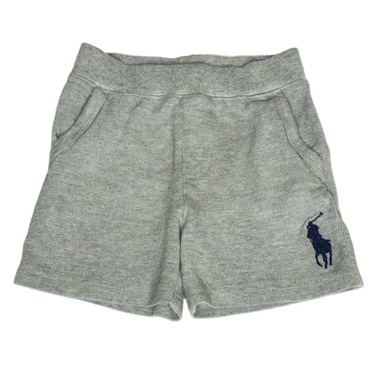 Polo Ralph Lauren Baby Boy Cotton Elastic Waist Shorts Grey Size 12M