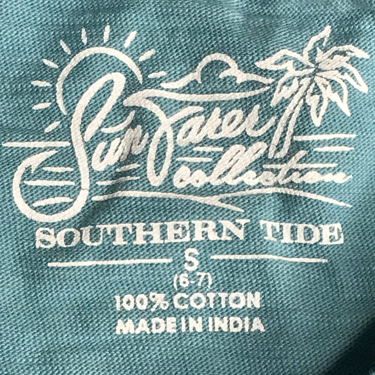 Southern Tide Boys T-Shirt Blue Size S(6-7)