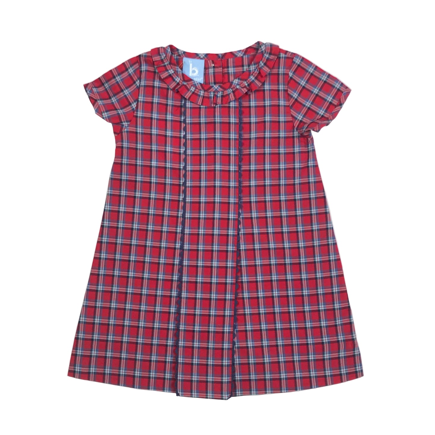 NWT Bella Bliss Plaid Red Dress Girls Size 2