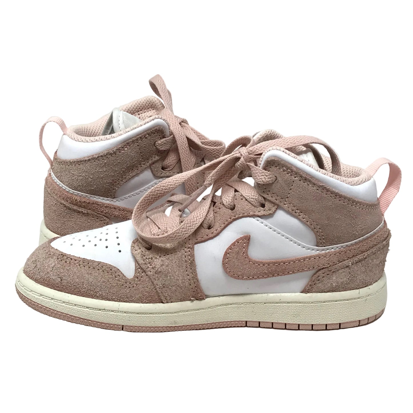 Nike Air Jordan 1 Mid SE Sneakers Pink Toddler Size 13.5C