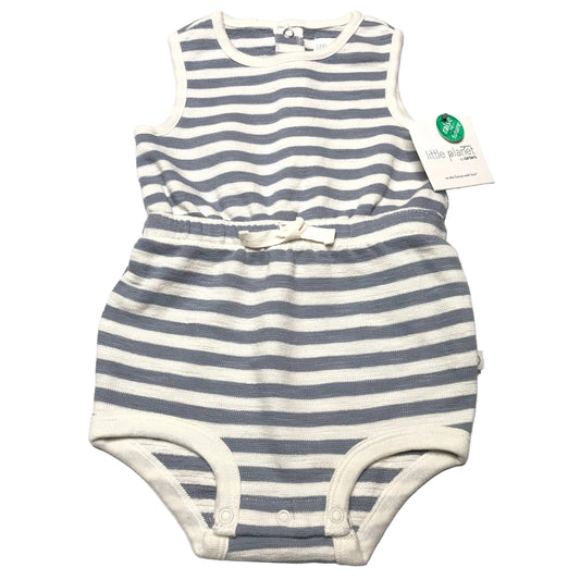 NWT Little Planet Stripe Bubble Romper Baby Girl Size 12M
