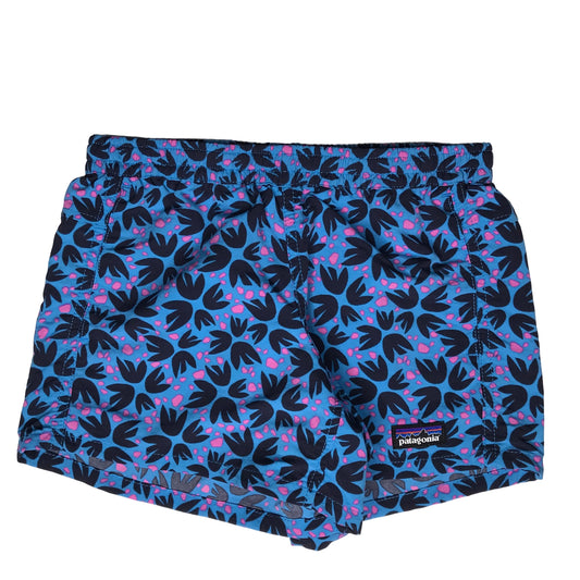 Patagonia Baggies Shorts Blue Floral Girl Size M(10)