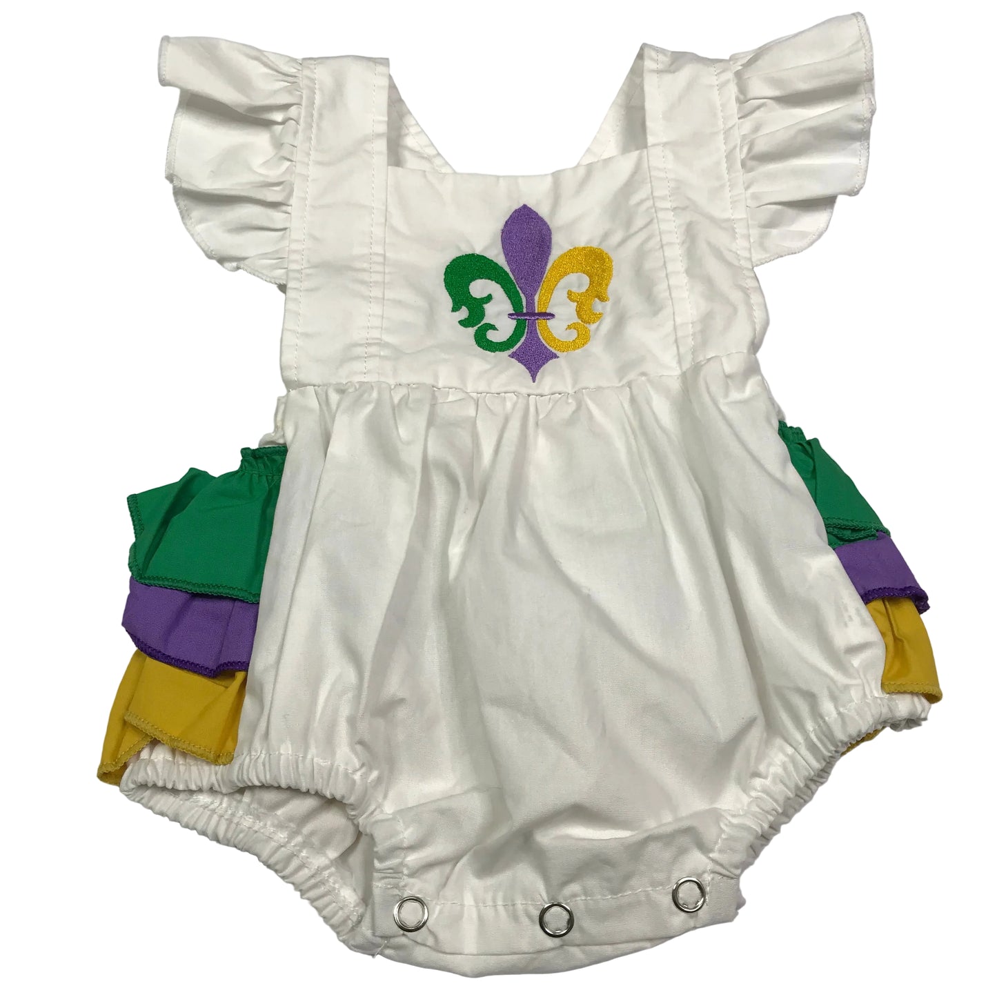 Mardi Gras Bubble Girls Size 0-3M