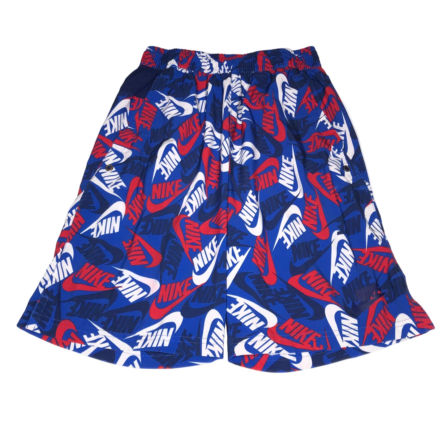 Nike Boy Sportswear Logo Print Shorts Blue Red Size XL(18-20)