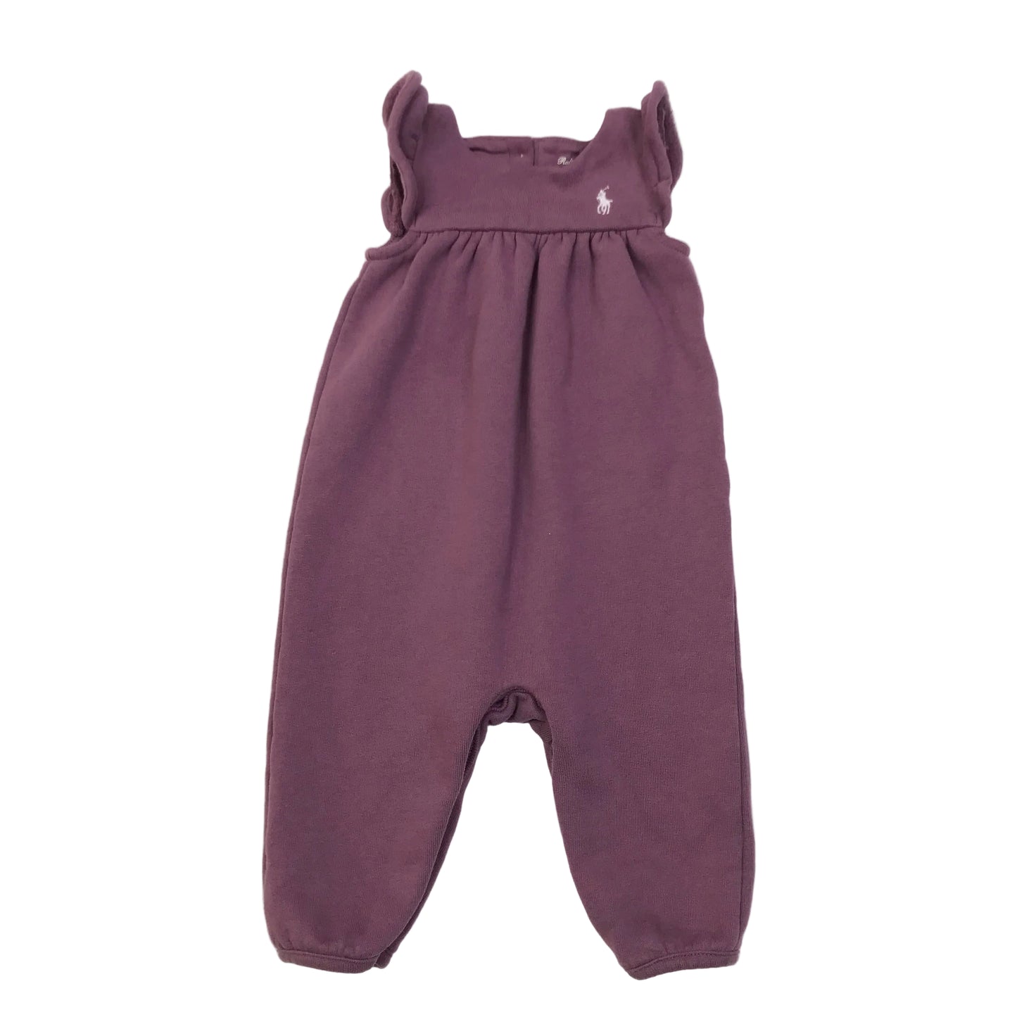Ralph Lauren Polo Jumpsuit Terry Cloth Purple Girls Size 6M
