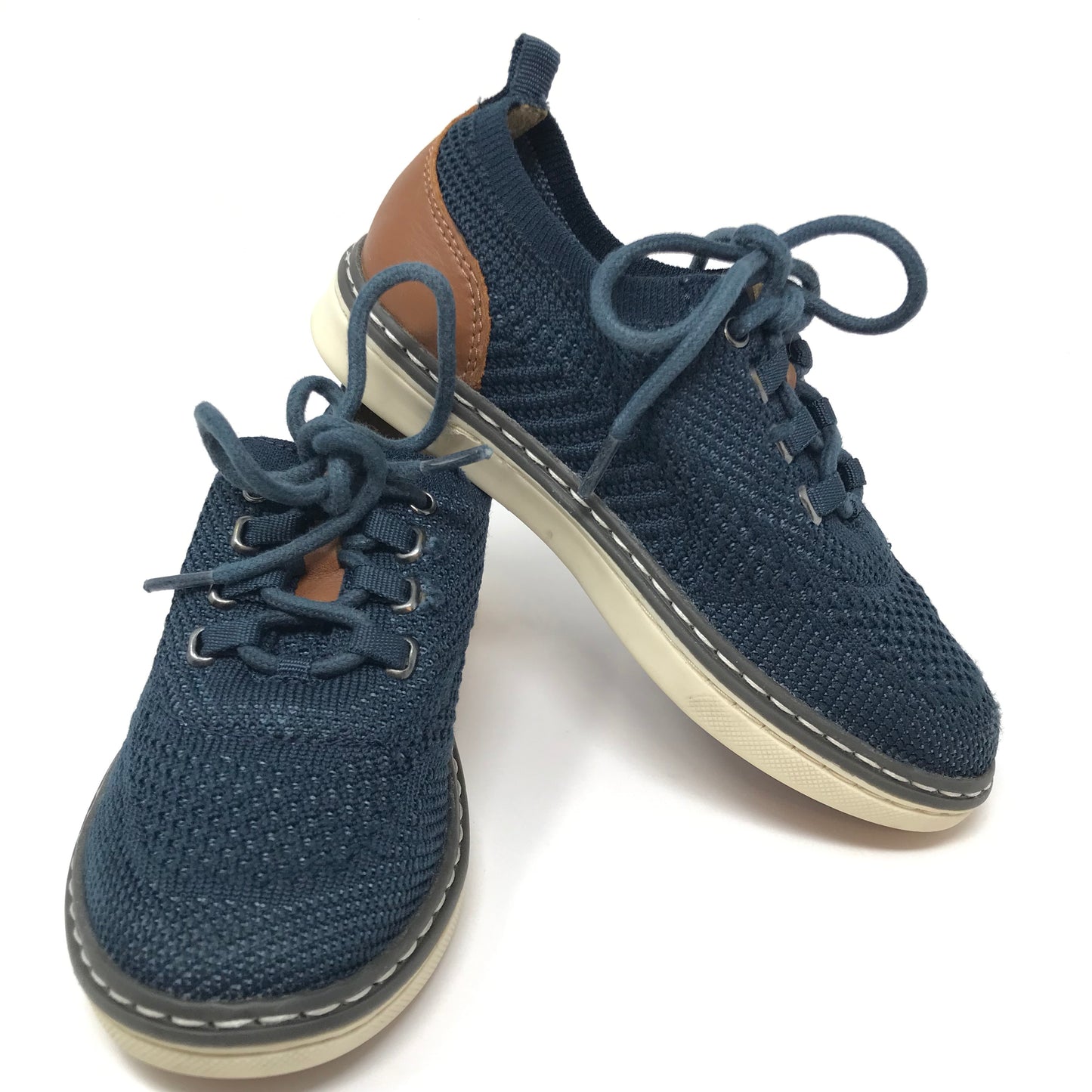 Johnston & Murphy McGuffey Knit Lace Up Sneakers Blue Boy Size 10M