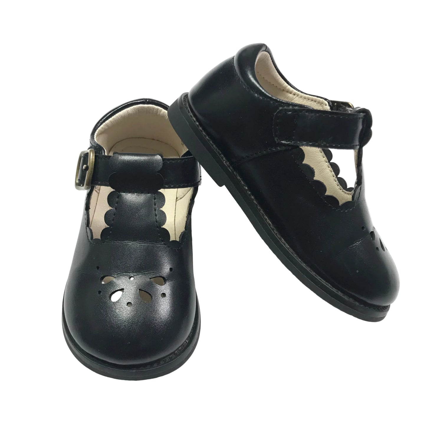 Phiramin Mary Janes Black Shoes Girls Size 6