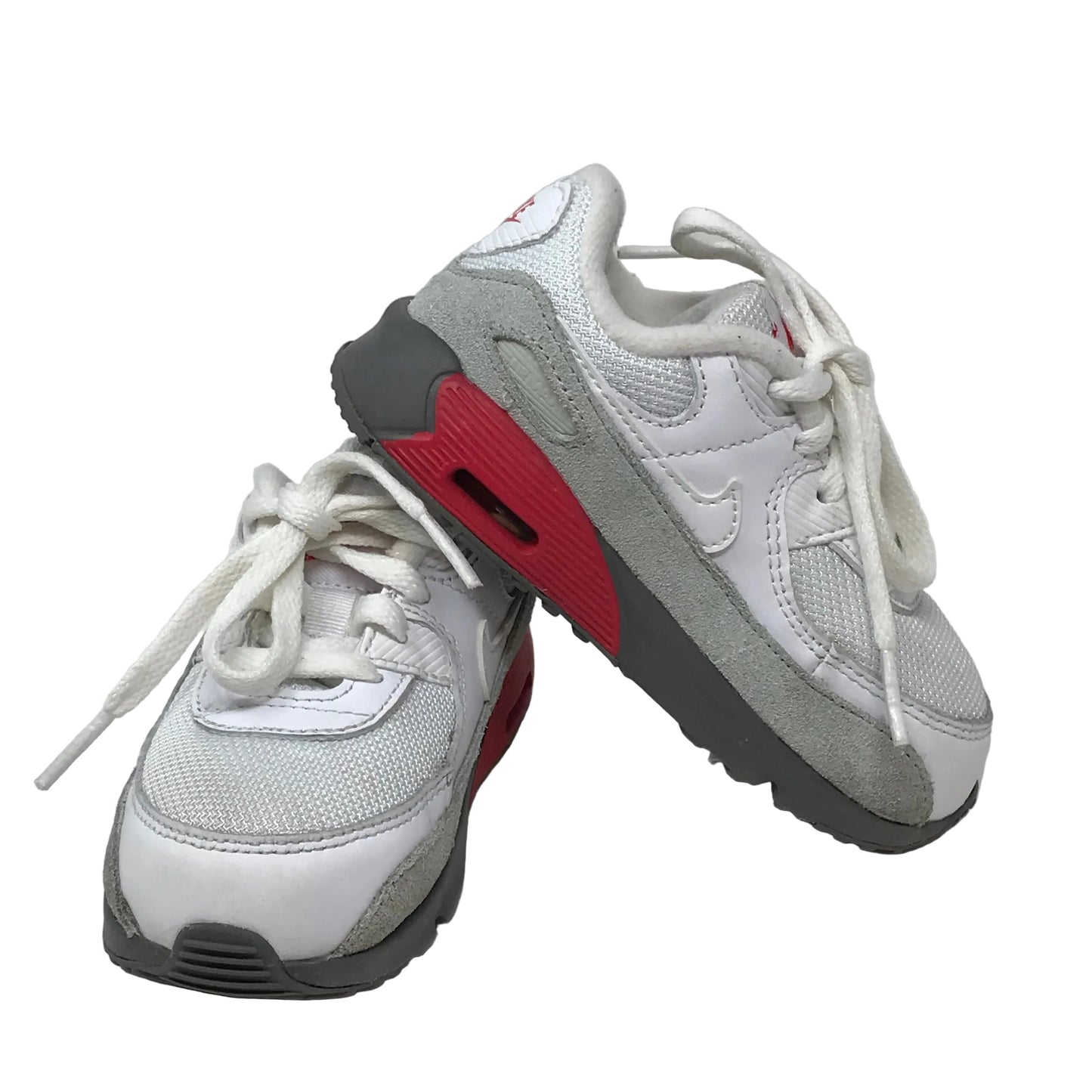 Nike Air Max 90 Toddler Kids Sneakers White Flat Pewter Size 8C