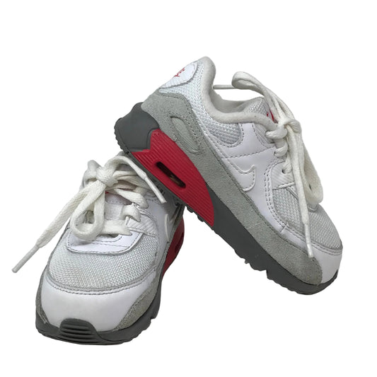 Nike Air Max 90 Toddler Kids Sneakers White Flat Pewter Size 8C