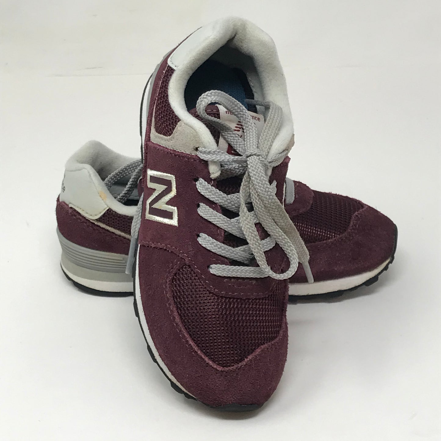 New Balance 574 Burgundy Sneakers Little Kids Size 1
