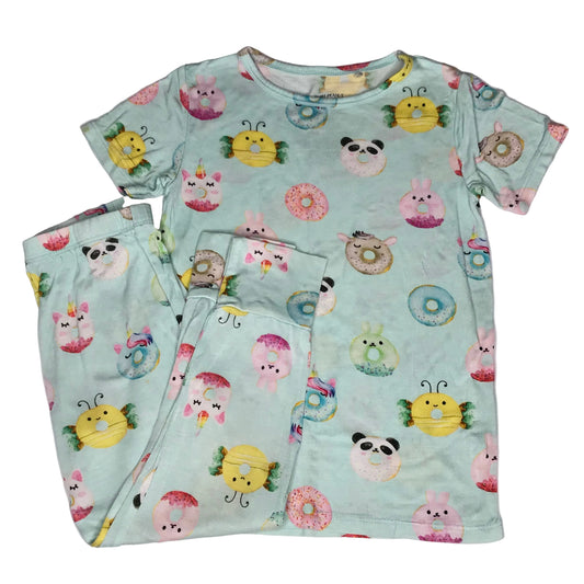 Posh Peanut Donut PJs Pajamas Bamboo Two Piece Girl Size 4T