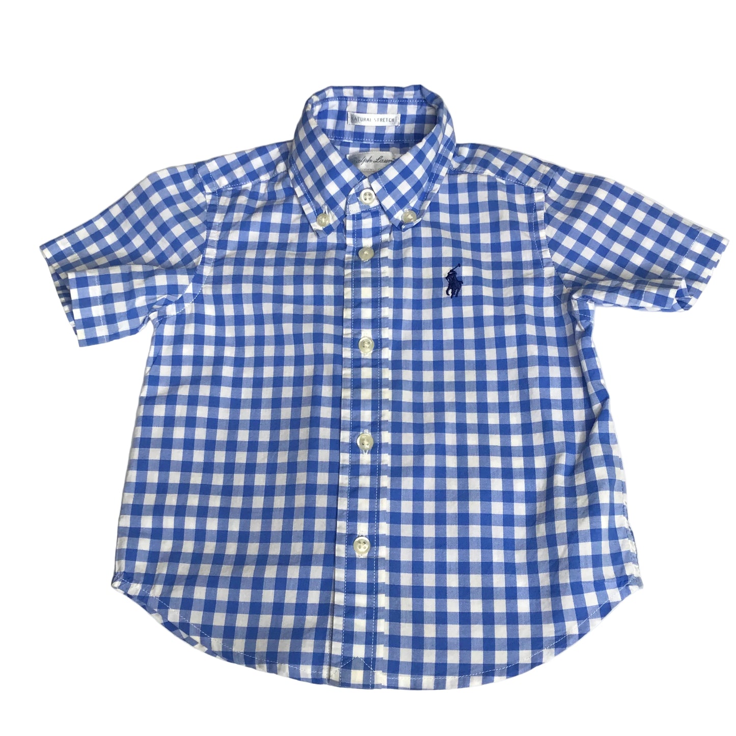 Polo Ralph Lauren Baby Boy Gingham Button Down Shirt Size 9M