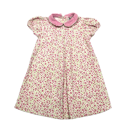 Anvy Kids Floral Corduroy Dress Girls Size 4T