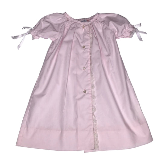 Lullaby Set Daygown Lace Trim Light Pink Baby Girl Size 3M