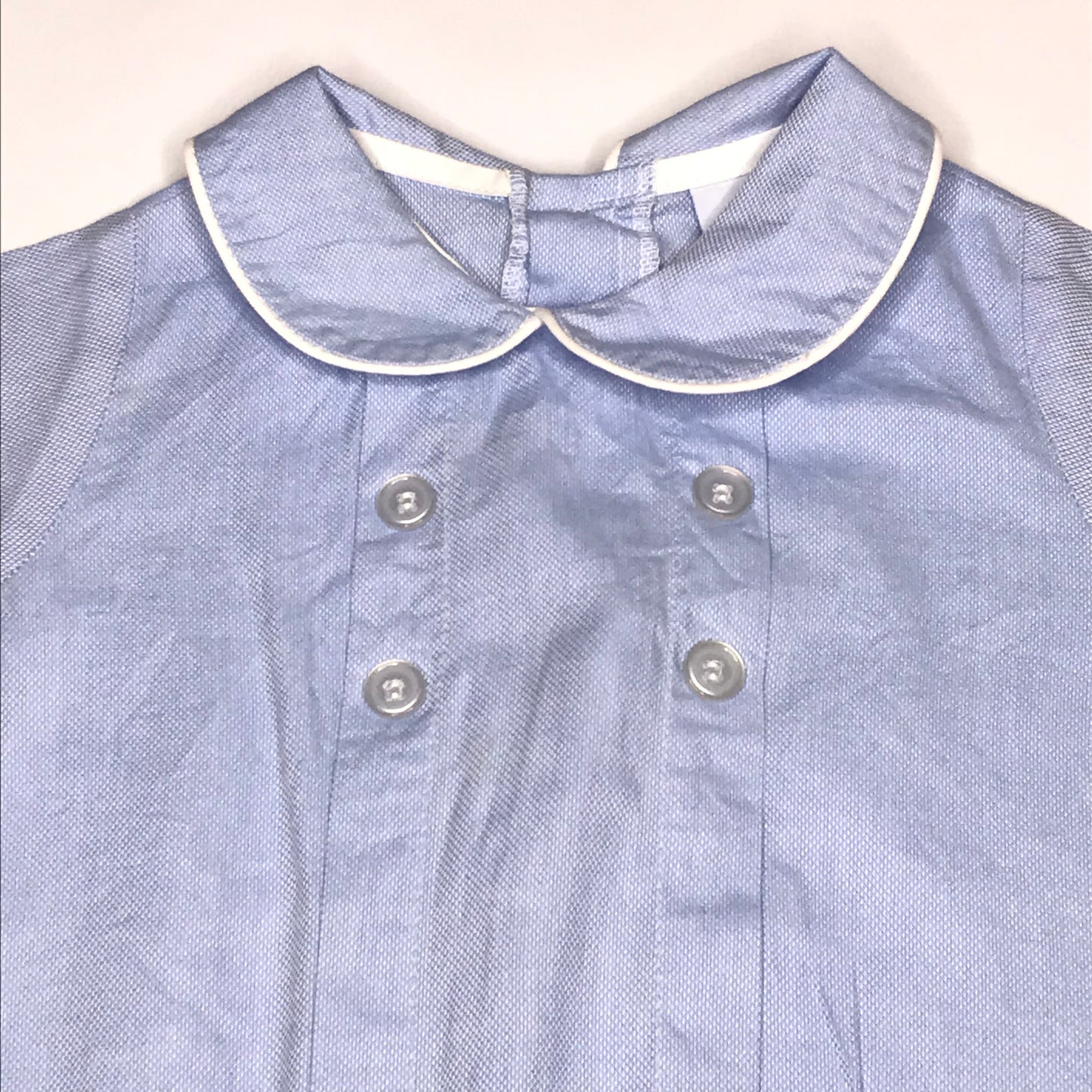 Bailey Boys Classic Traditional Peter Pan Bubble Blue Baby Boy Size 24M