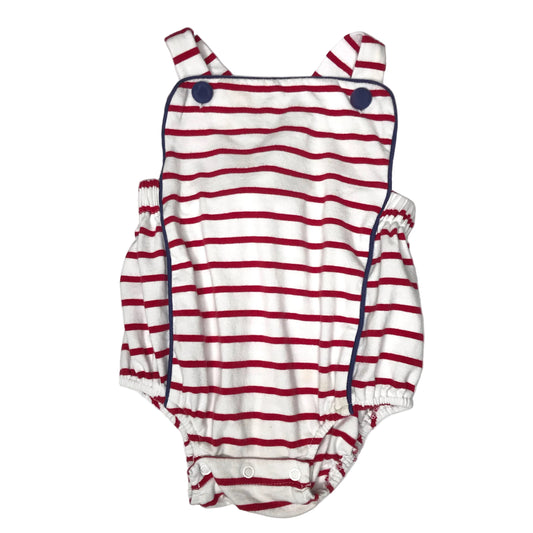 Three Sisters Striped Bubble White Red Baby Boys Size 12M
