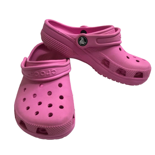 Crocs Classic Clogs Pink Girl Shoes Size J1