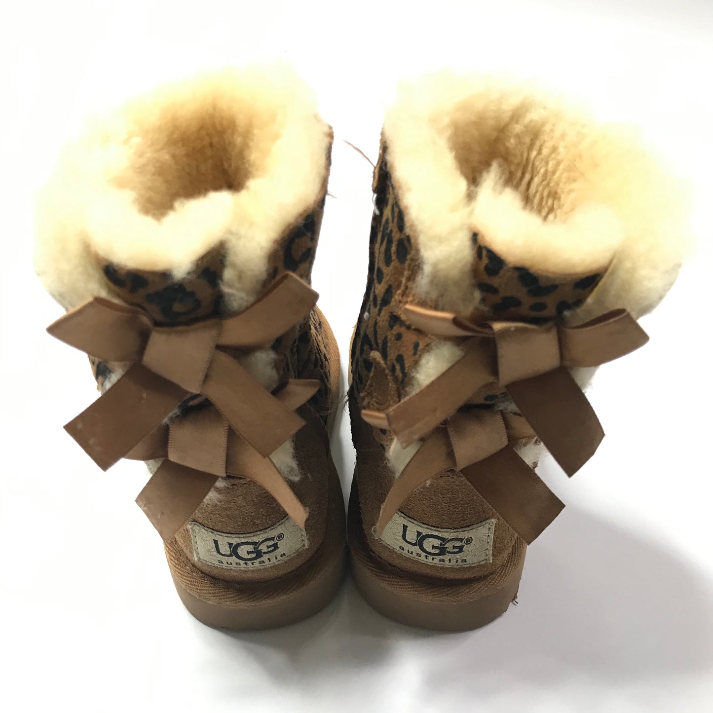 Ugg Bailey Bow Boots Leopard Toddler Girls Size 8